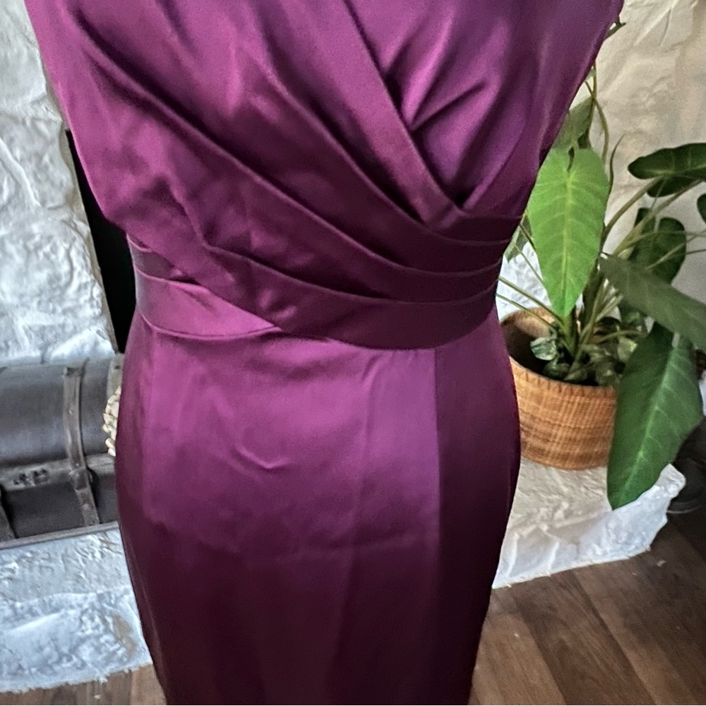 Tahari Dress Purple Sleeveless Cocktail Dress Size 4 - Picture 6 of 9